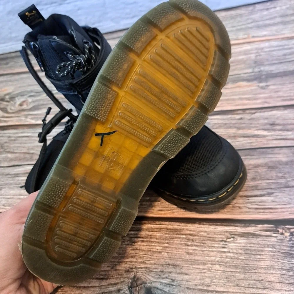 Dr. Martens Combs Tech J Black Utility Boots Kids US 4M 5L UK 3 EU 36